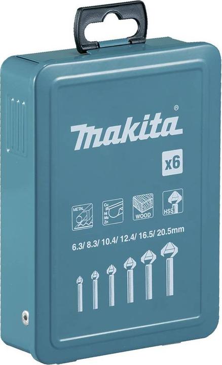 Produktbild Makita Senkerset 6tlg HSS (10.4 mm, 12.4 mm, 16.5 mm, 20.5 mm, 6.3 mm, 8.3 mm)