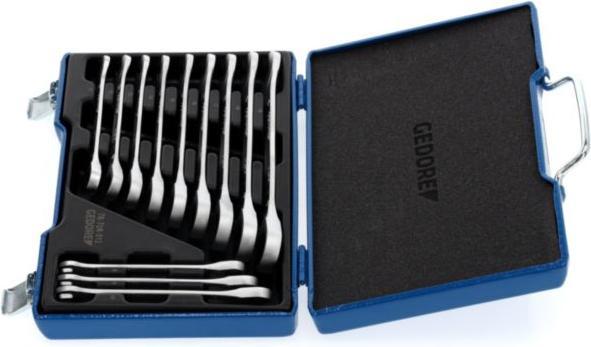 Produktbild Gedore 7 R-012 Satz Maulschlüssel mit Ringratsche 12-teilig 8-19 mm (10 mm, 11 mm, 12 mm, 13 mm, 14 mm, 15 mm, 16 mm, 8 mm, 9 mm)