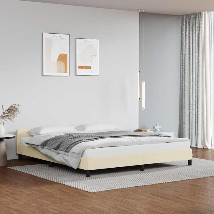 Actual product image vidaXL Bettgestell mit Kopfteil (160 x 200 cm)