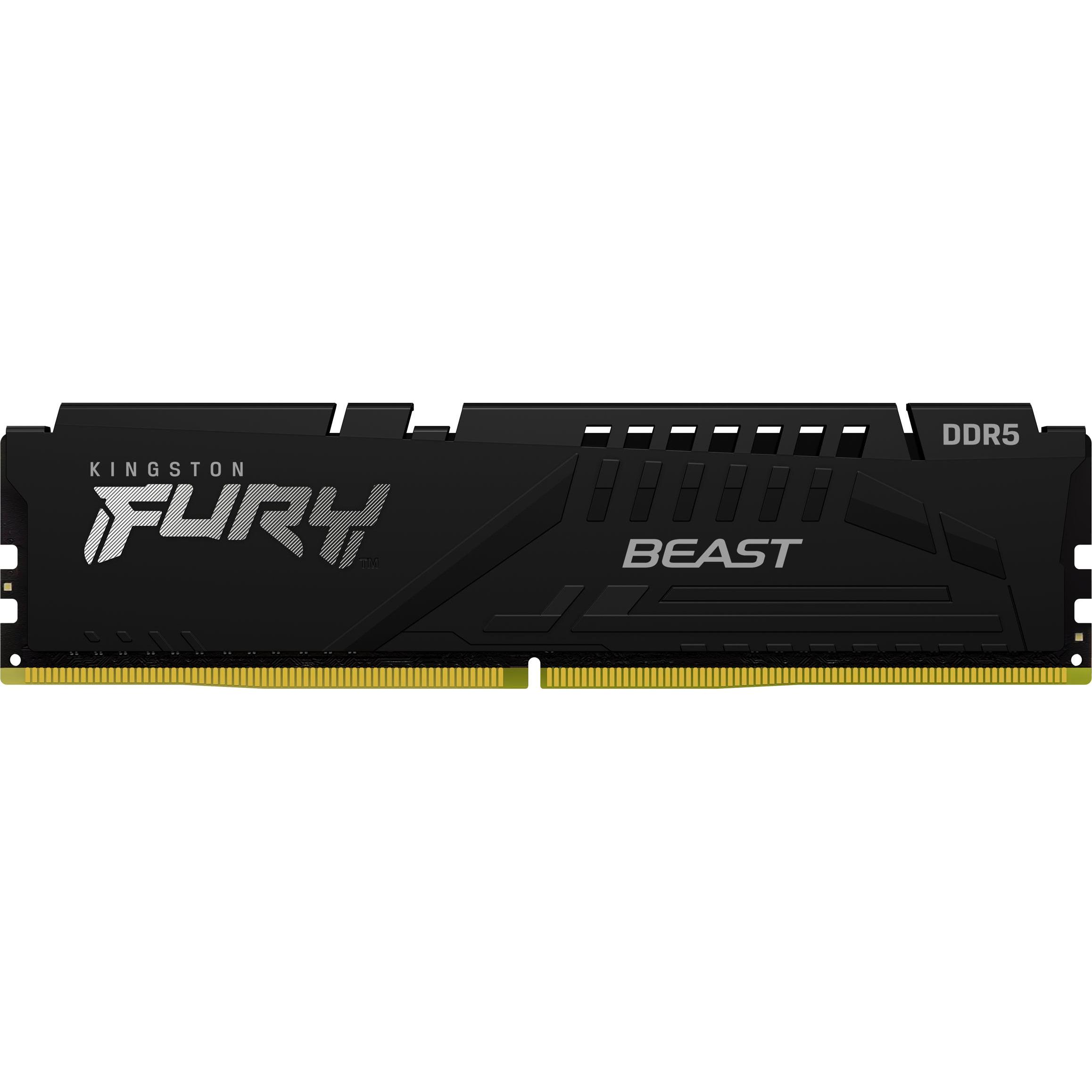 Thumbnail - Kingston 16GB DDR5 6000MT/S CL30 DIMM (1 x 16GB, 6000 MHz, DDR5-RAM, DIMM), RAM, Schwarz
