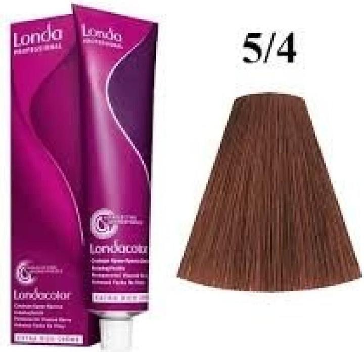 Actual product image Londa Cream hair color Color 5/4 light brown-copper (5/4 light brown-copper)