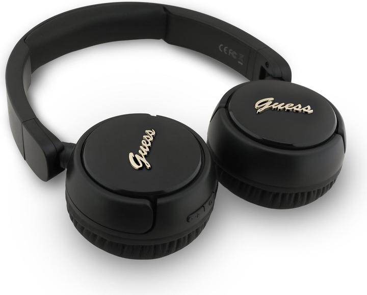 Productafbeelding Guess Headphones Bluetooth 5.3 Metal Logo Script black (30 h, Draadloze)
