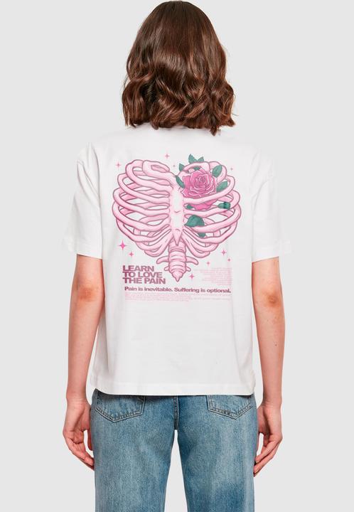 Actual product image Miss Tee Heart Cage Rose Tee - 136485 (XXL)