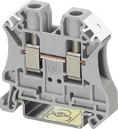 Actual product image Phoenix Contact Din rail terminal block,UT6,grey (Various)