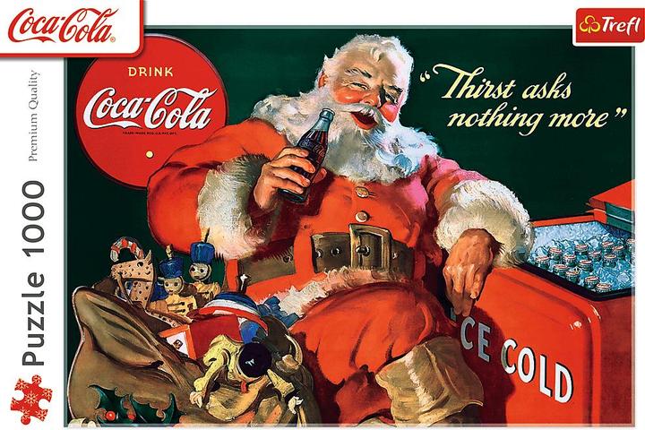 Produktbild Trefl Puzzle 1000 - Santa Claus trinkt Coca Cola (1000 Teile)