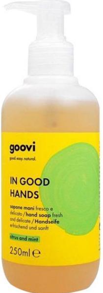 Immagine prodotto Goovi IN GOOD HANDS Sapone per le mani al cedro e alla menta (Sapone liquido, 250 ml)