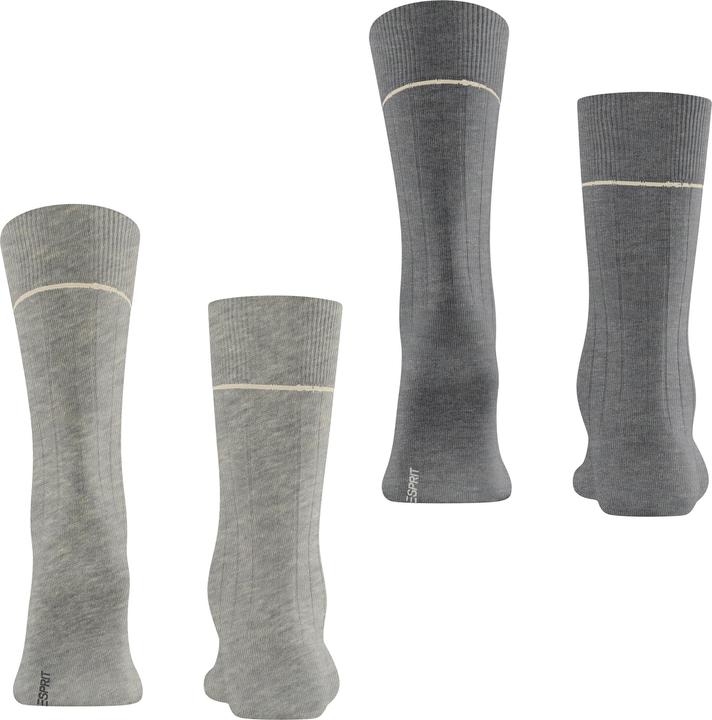 Produktbild Esprit Accent Rib 2-Pack Baumwollsocken (2er Pack, 39 - 42)