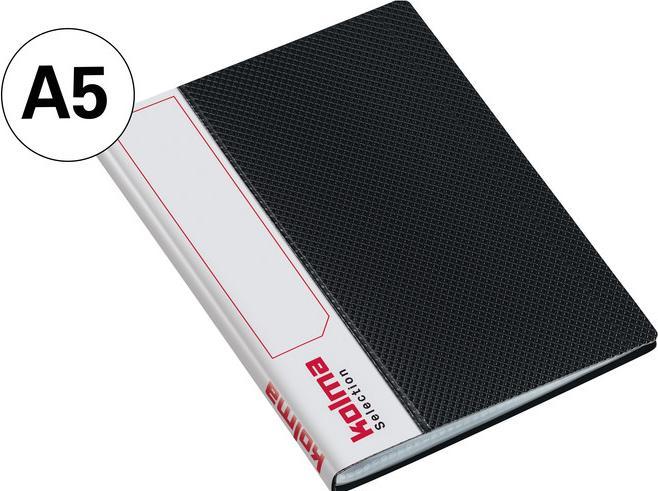 Immagine prodotto Kolma Selezione libro riciclato A5 con 20 tasche nero (A5, 1 x)