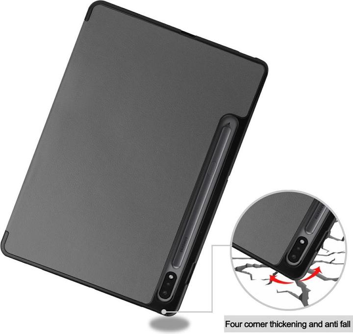 Productafbeelding Cover-Discount Galaxy Tab S7 (11.0) - Tri-fold Smart Case grijs (Galaxy Tab S7 11.0 (2020))