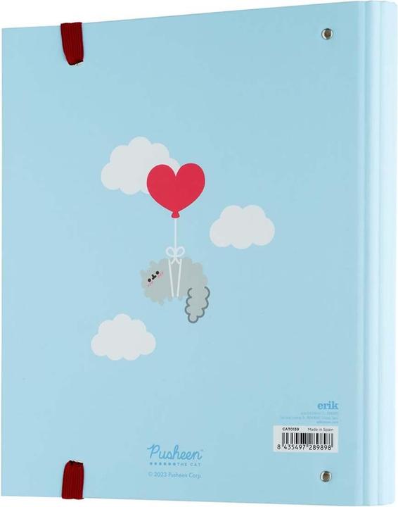 Actual product image Pusheen – A4-Ordner aus der Purrfect Love-Kollektion mit Seiten (4 Ringe, Gummiband) (24 x 31 cm)