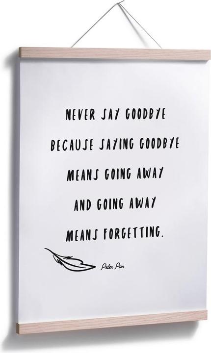 Image du produit Trenddeko Never say Goodbye (24 x 30 cm)