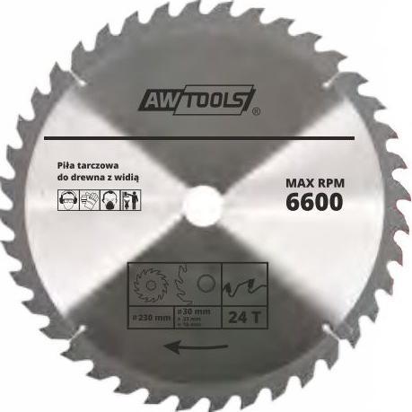 Awtools, Sägeblatt, PIŁA TARCZOWA WIDIOWA 500x30/22/16x40z
