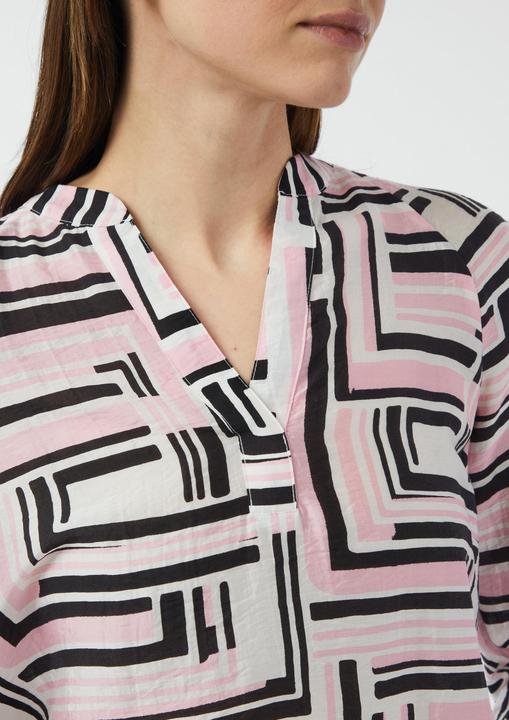 Produktbild Comma Bluse Strukturierte Tunikabluse mit Raglan-Ärmeln (40)