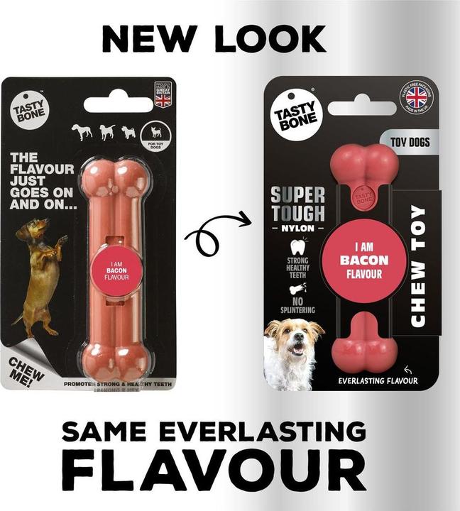 Immagine prodotto Tasty Bone Ossa aromatizzate alla pancetta (Gioco da masticare per cani)