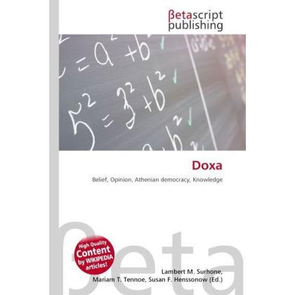 Doxa, Schulbücher von Susan F. Marseken, Lambert M. Surhone, Miriam T. Timpledon