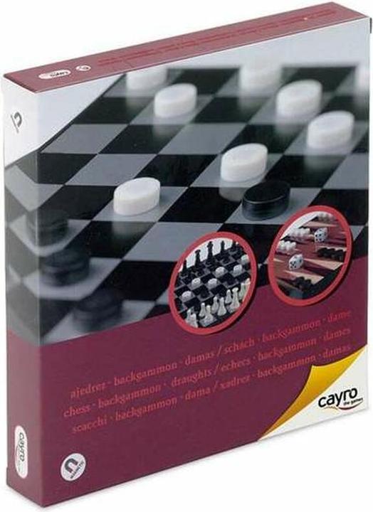 Produktbild Cayro Backgammon Plattenspeicher Schach Damespielzeug