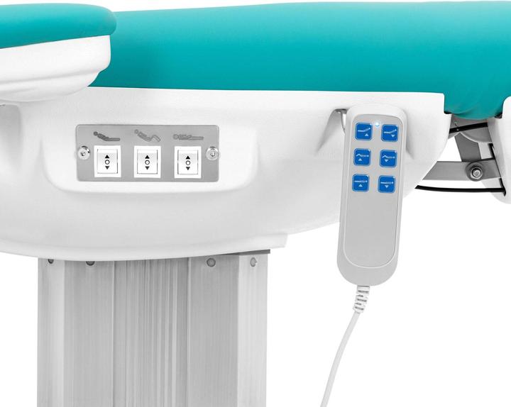 Produktbild Physa Kosmetikliege elektrisch 3 Motoren 175 kg Behandlungsliege Kosmetikstuhl blau