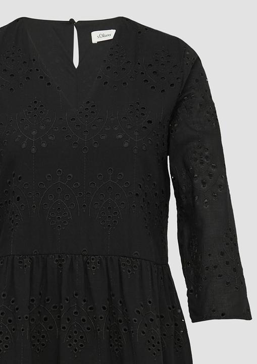 Produktbild S.Oliver Kleid Midikleid aus Broderie Anglaise (40)