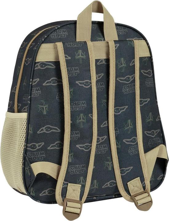 Produktbild The Mandalorian Kinderrucksack 3D Schwarz Beige 27 x 33 x 10 cm
