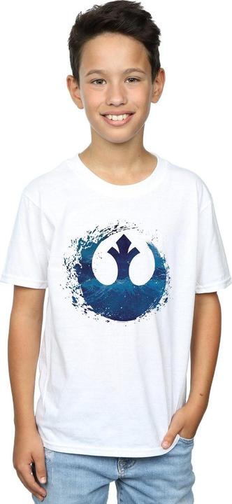 Actual product image Star Wars Boys The Rise Of Skywalker Resistance Symbol Wave T-Shirt (140, 146)