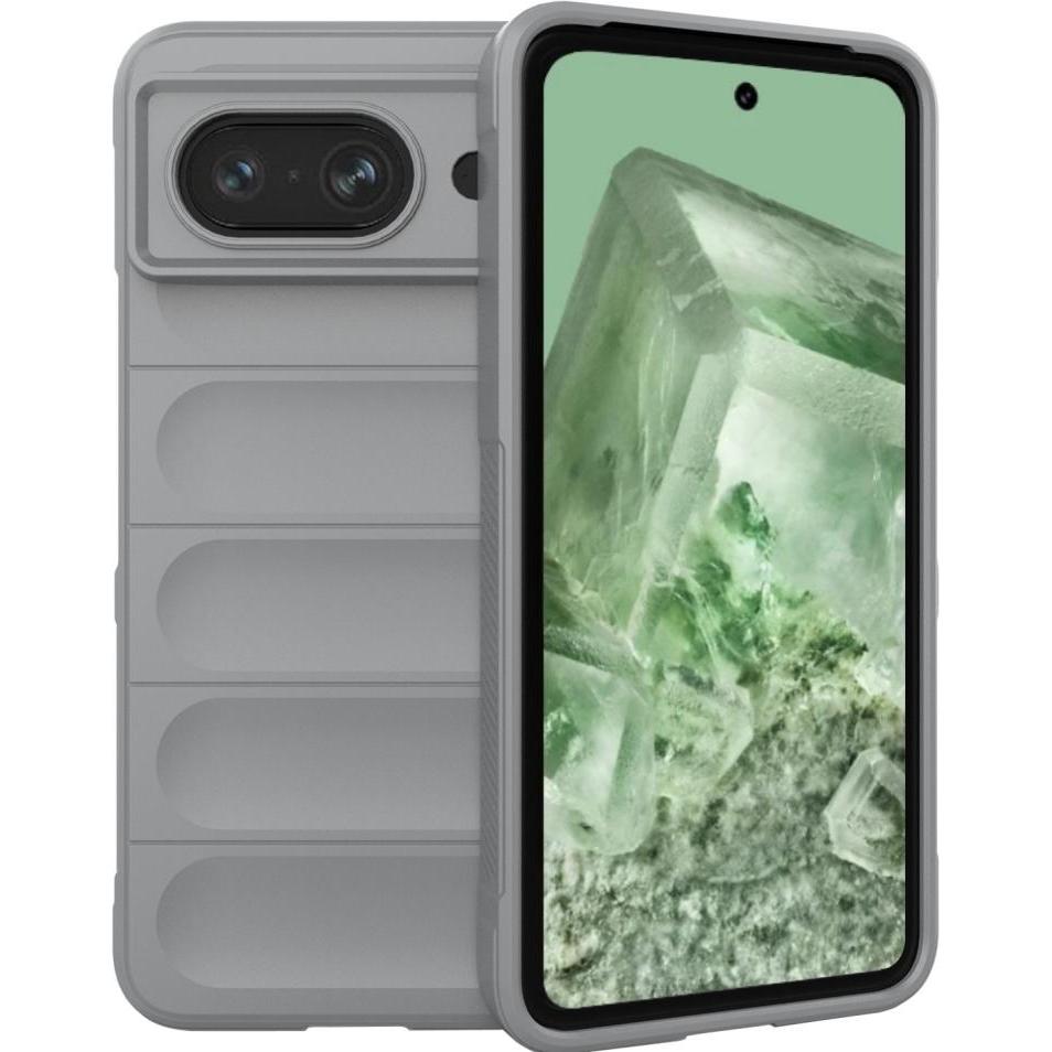 Screenguard CloudCase Google Pixel 8 TPU Hülle (Google Pixel 8), Smartphone Hülle, Grau