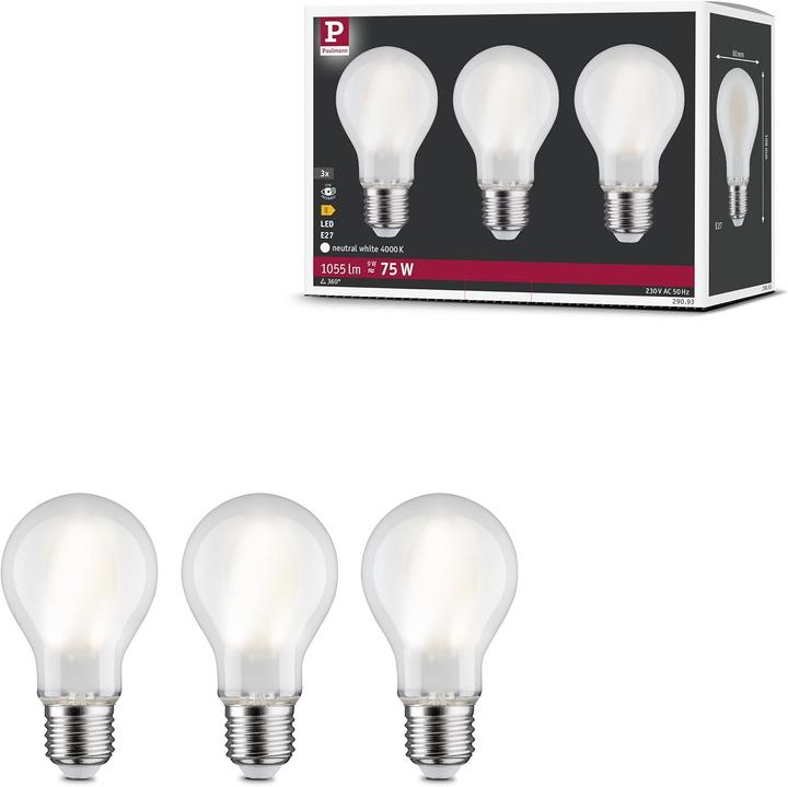 Produktbild Paulmann Allgebrauchslampe 3er Set (E27, 1055 lm, 1x)