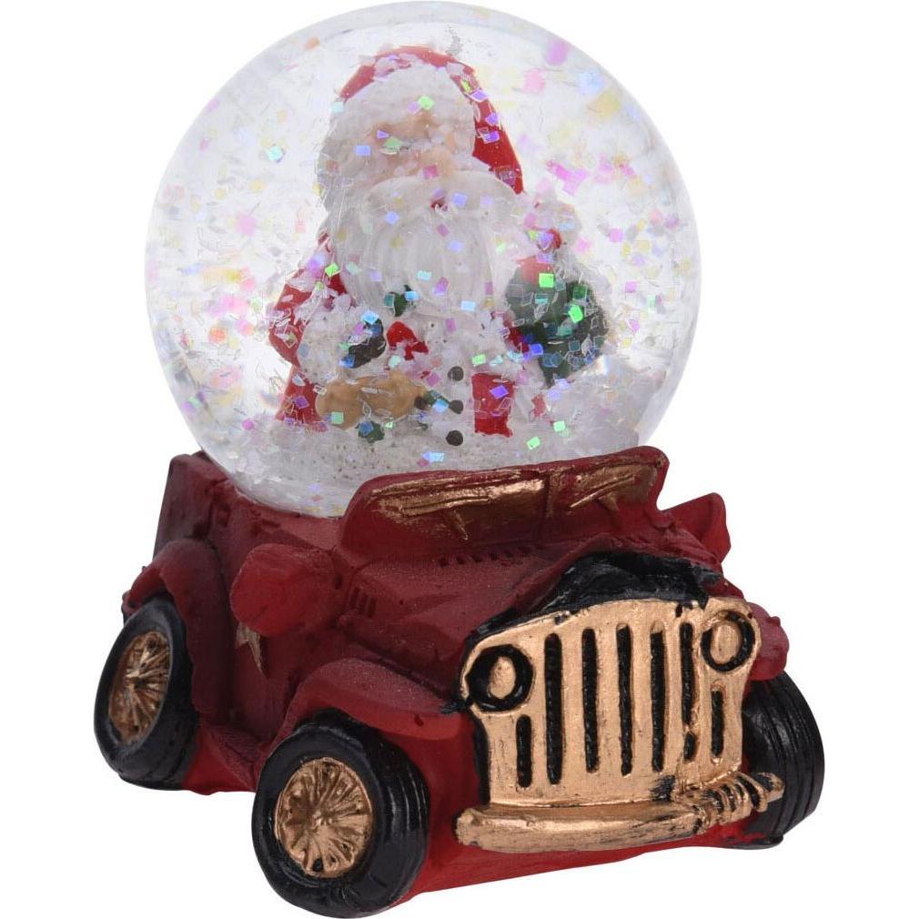 Thumbnail - Christbaumschmuck, Wasserball Weihnachtsfigur im Auto, 6,5cm