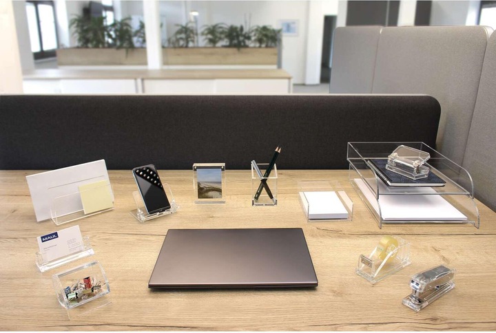 Actual product image Maul Acrylic mobile phone holder 105x76x97mm crystal clear