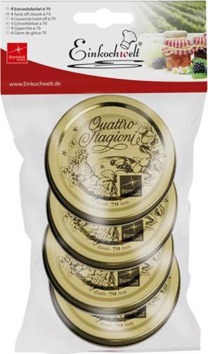 Einkochwelt Replacement cover (4 pcs.)