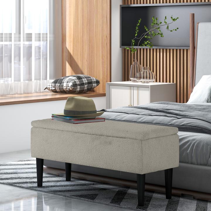 Image du produit Homcom Banc avec espace de rangement (95 cm)