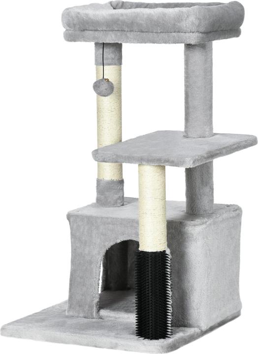 Produktbild PawHut Kratzbaum (80 cm, Hellgrau)