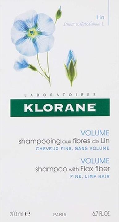 Actual product image Klorane Flax fiber shampoo (200 ml, Liquid shampoo)