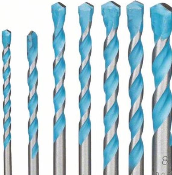 Image du produit Bosch Professional Zubehör Jeux de forets multi-constructions Hex-9 (3 mm, 4 mm, 5 mm, 6 mm, 8 mm)