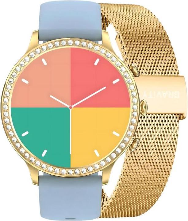 Actual product image Gravity Smartwatch Złoty Pasek i Bransoleta GT5-4 (44 mm)