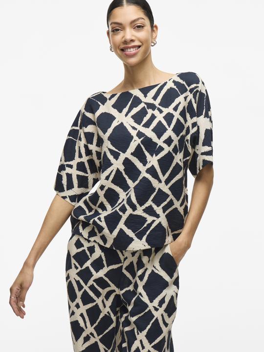 Actual product image Vila U-Boot-Ausschnitt Oberteil mit kurzen Ärmeln (38)