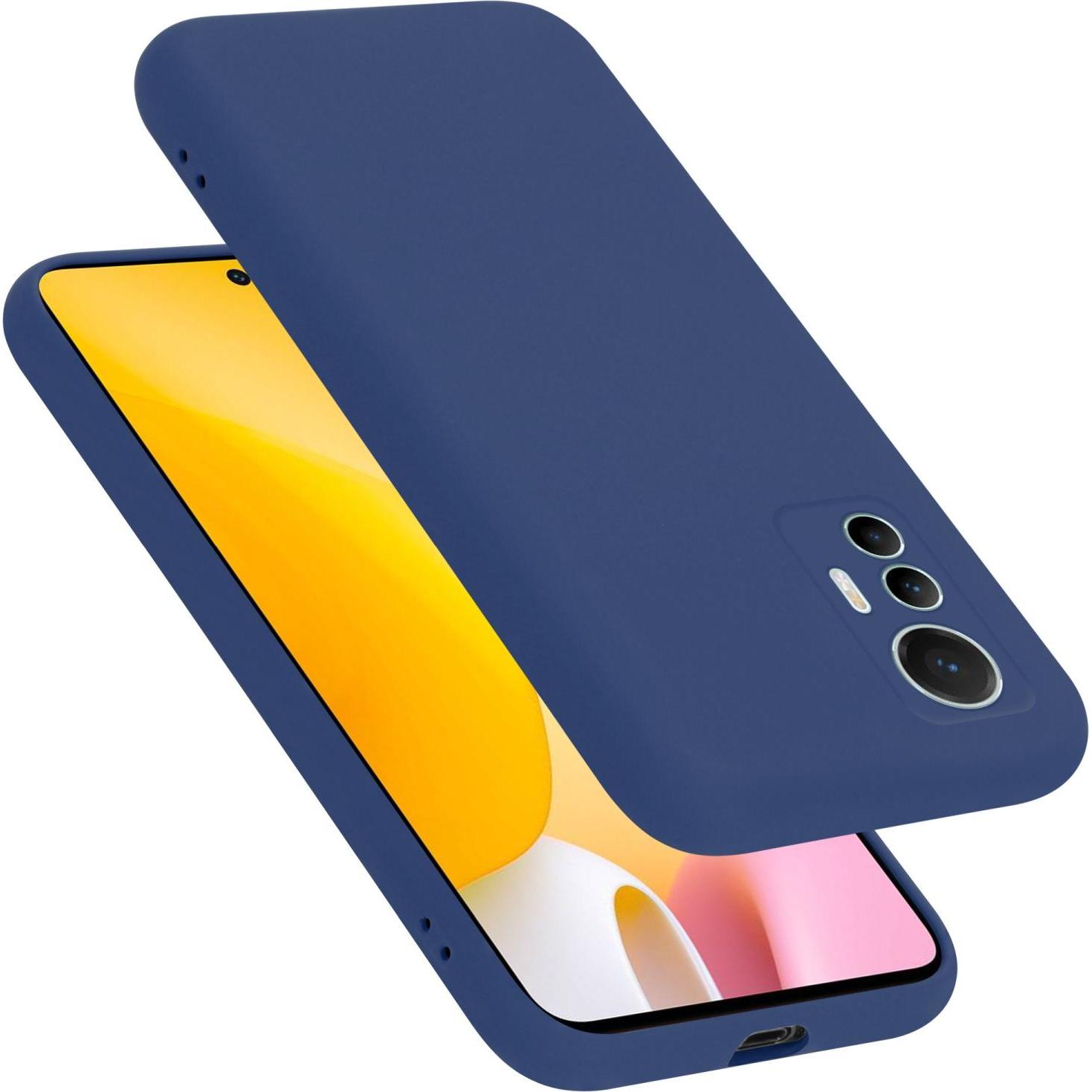 Thumbnail - Cadorabo TPU Liquid Silicone Case Hülle für Xiaomi 12 LITE (Xiaomi 12 Lite), Smartphone Hülle, Blau