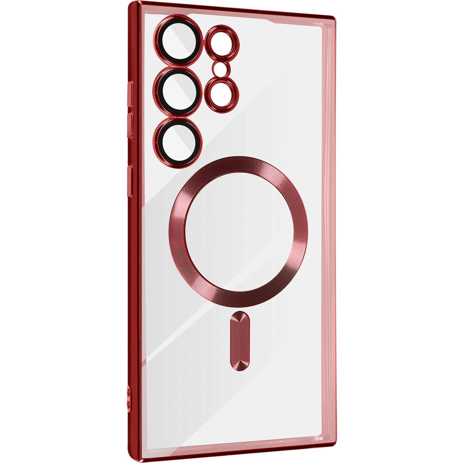 Thumbnail - Avizar Metallic Series (Samsung Galaxy S23 Ultra), Smartphone Hülle, Rot