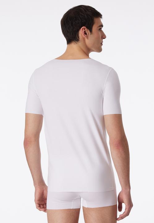 Produktbild Schiesser Shirt Loungewear "Laser Cut" weiss (L)