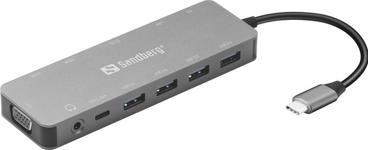 Sandberg 13-in-1 Travel Dock (USB-C, 13 ports)