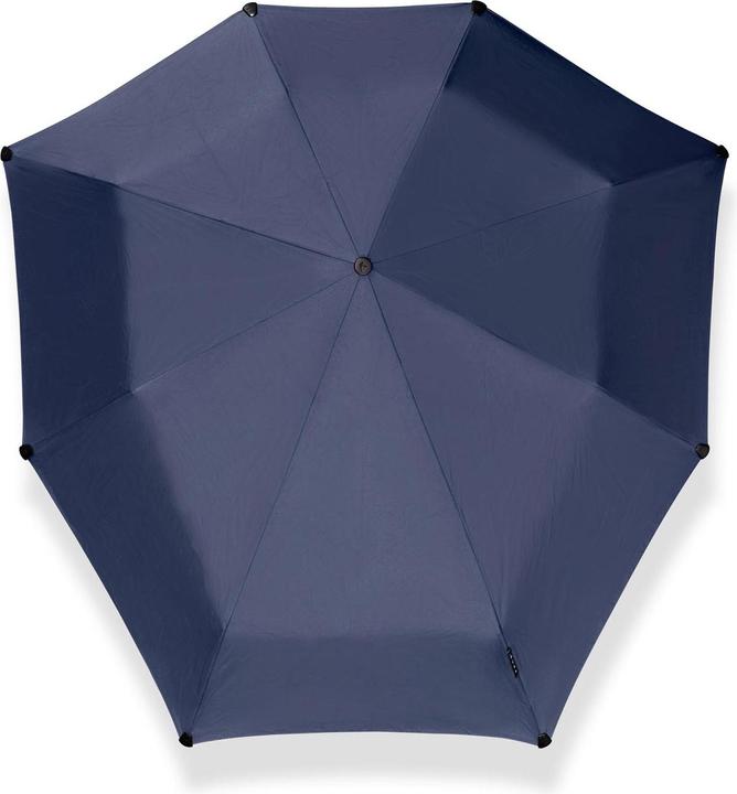 Actual product image Senz Mini Automatic Deluxe Foldable Storm Regenschirm, Midnight Blau