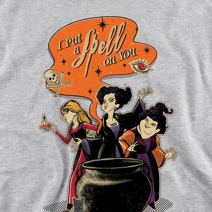 Produktbild Hocus Pocus Sanderson Sisters Put A Spell On You Kapuzenpullover meliert (128)