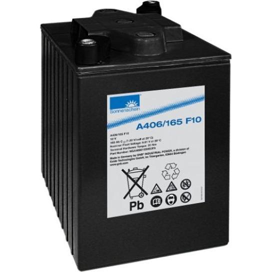 Exide, Versorgungsbatterie, Sonnenschein A406/165 F10 Blei Akku mit F-M10 Schraubanschluss 6V, 165000mAh (6 V, 165 Ah)