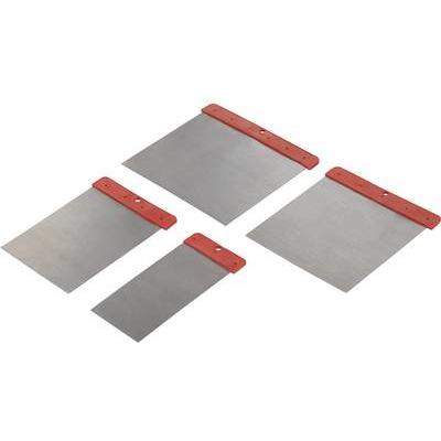 Basetech Kohlenstoffstahl Wandschaber mit rotem Kunststoffstiel BT-1882845, Reinigungsutensil