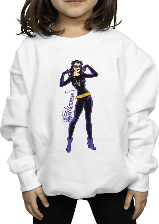 Image du produit - Sweat CATWOMAN HAPPY POSE - Fille (152, 158)