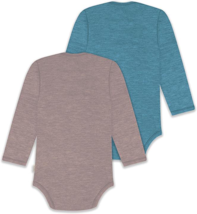Produktbild Normani 2er Pack Baby Merino Body Langarm „Auckland" - 9381 (86)