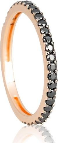 Produktbild Breuning RING - BRILLANT SCHWARZ 0,42 Ct. (51, 750/18 K Gold)
