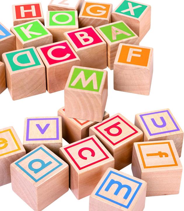 Immagine prodotto Hape Blocchi di lettere nel carrello estraibile