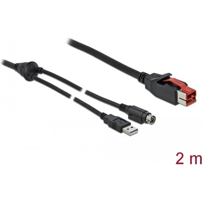 Delock Powered USB-Kabel (2 m, Parallel (Drucker)), Schnittstellenkabel