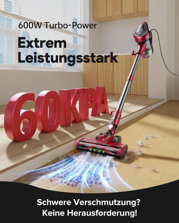 Produktbild Vexilar 6-in-1 C8 Staubsauger mit Kabel, 60KPa, mit Bürstenrolle