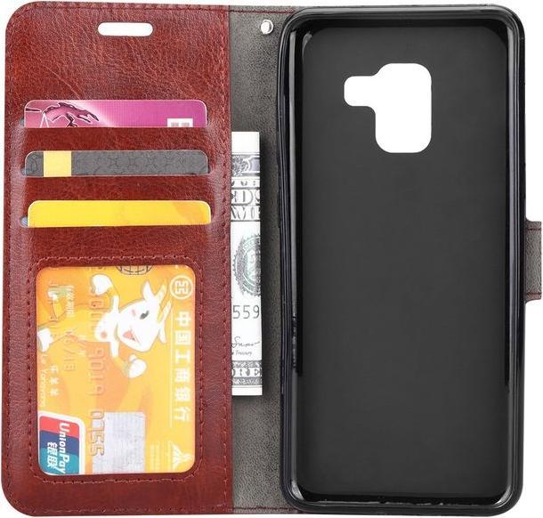 Actual product image MU Classic Crazy Horse Leather Bookcover Case (Samsung Galaxy A8 (2018))